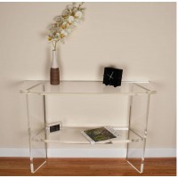 2 shelves modern simple style new design clear acrylic table